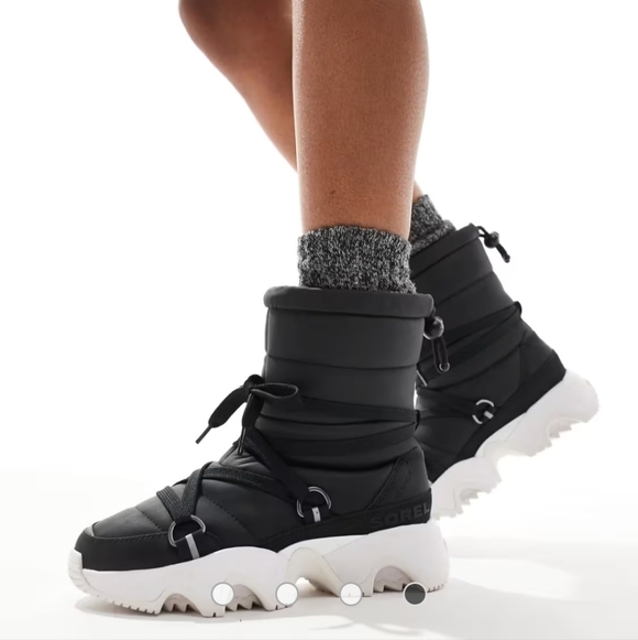 SOREL Kinetic on-trend sleek adjustable comfortable black slip on traction boot - Picture 4 of 15